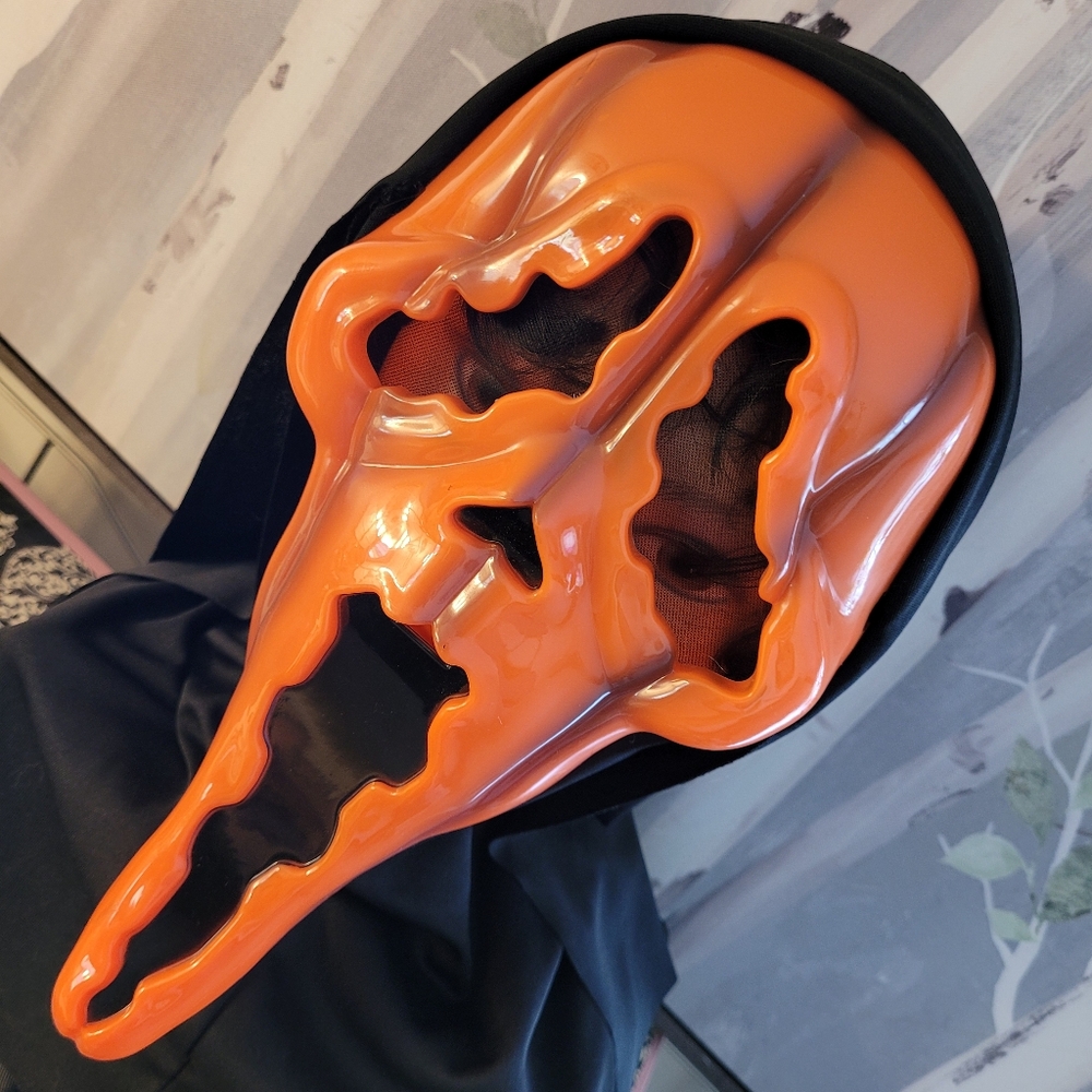 Scream Ghostface Hooded Pumpkin Mask Adult Unisex Halloween Cosplay